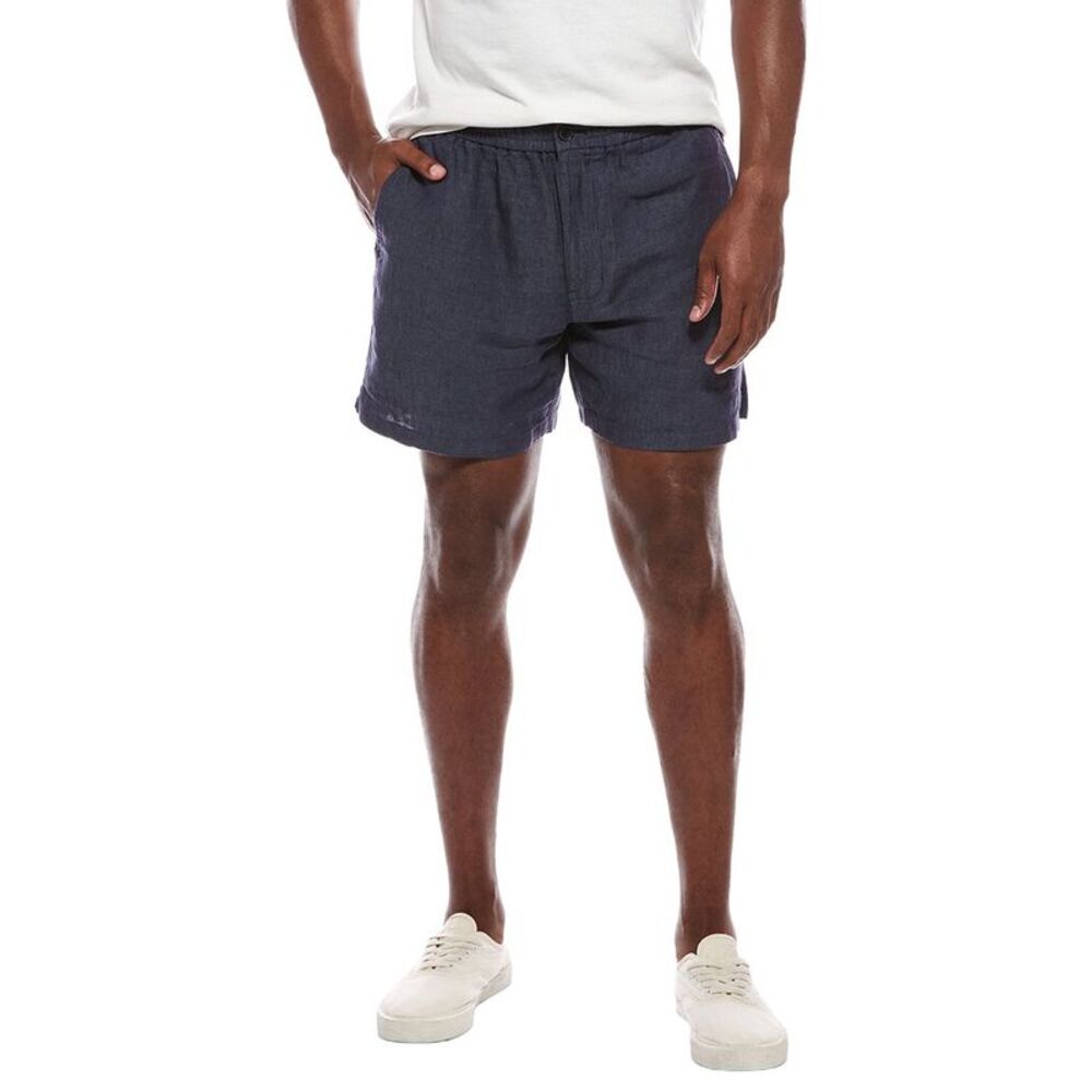 Madewell Mens  Everywear Linen Short, Blue